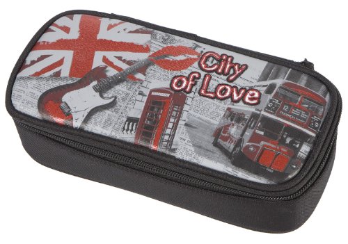 Preisvergleich Produktbild Schneiders Vienna 49748 / 80 Schlamperbox Fun City of Love, 21 x 10 x 6 cm, schwarz
