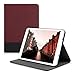 Produktbild kwmobile Canvas Hülle für > Samsung Galaxy Tab S2 9.7 T810N/T813N/T815N/T819N < mit Ständer - Leinen Tablet Case Cover Tasche Schutzhülle in Dunkelrot Schwarz