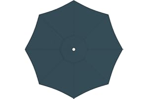 paramondo Toile de rechange pour parasol avec Air Vent pour parasol Interpara, lavable, ∅ 3,50 m, ronde, Verte
