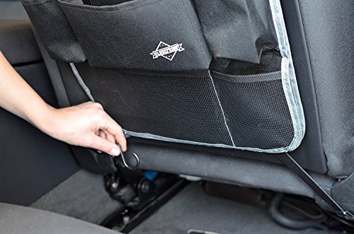 Auto-Rückenlehnenschutz (2 Stück) Sitz Organizer | Auto-Organisator Kinder | Auto-Organizer mit iPad / Tablet-Fach, 2er Set – Rücksitz-Schoner von Globeproof® - 7