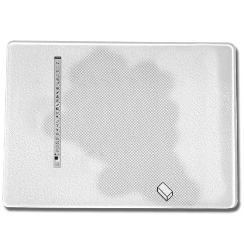 Preisvergleich Produktbild Funtasstic Glasschneidebrett Eraser - Riffelglas