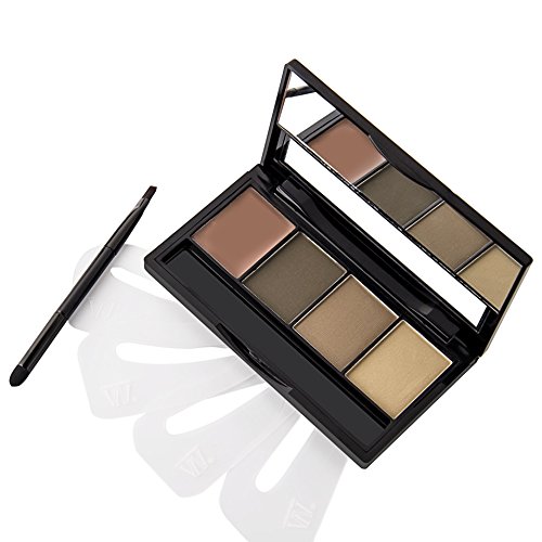 VALUE MAKERS® 4 Farben Augenbrauen-Puder-Paletten mit dem Gel (02)