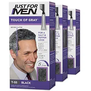 Just For Men Touch Of Gray Black-Gray 1 Application (Pack of 3)