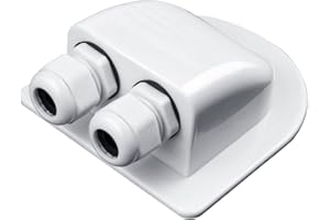 NUOOO Solar Kabeldurchführung 2-Fach Solar Dachdurchführung Ziegel wasserdichte Solarmodule Kabelverbinder für Wohnmobil Photovoltaik RV Camper Sat-Anlage Klimaanlage Caravan Booten