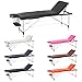 Produktbild h-root 3 Abschnitt Ultralight tragbar Massageliege Schlafcouch Sockel, Therapie Tatoo Salon Reiki Healing Schwedische Massage 12,75 kg (186cm x 60cm x 59-80cm, Schwarz)
