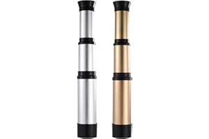 NUOBESTY 2pcs Monocular Telescopes, Retractable Telescopes Toy Handheld Physics Toys Monocular Pirate Spyglass for Kids Pirate Party Favors