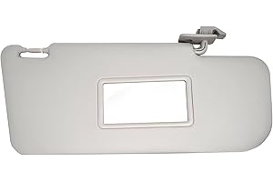 DITOSI Pantina Aletta Parasole Anteriore per Fiat Panda 169 dal 2003 al 2011 con Specchio e Tasca (Lato Sinistro Guida)