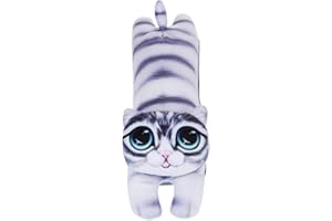 EXFEA ZOOENIE Karikatur weiche Auto Sicherheitsgurt Abdeckung Sitzgurt Schulterpolster Schulterkissen Gurtschutz, Gute Qualität Auto Sicherheits Gurtpolster für Kinder und Erwachsene (Große Augen Katze A)