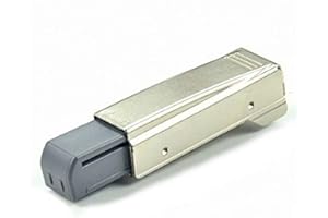 Blum 973A0500.01x8 973A Blumotion Straight Arm Full Overlay Hinge for Doors, Nickel Finish (Pack of 8)