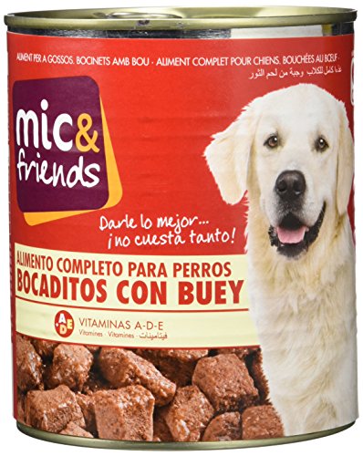 Mic & Friends Alimento Completo para Perros con Buey En Salsa - 820 g