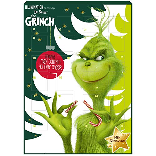 Preisvergleich Produktbild Adventskalender mit Milchschokolade THE GRINCH (75 Gramm) WEIHNACHTEN - HIGHLIGHT