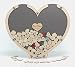 Produktbild Laserano Hochzeit Gästebuch Alternative Holz-Herz Personalisierbar-Wunschgravur
