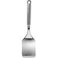 Kuber Industries Stainless Steel Turners/Spatulas/Cooking Turner for Dosa, Roti, Omlette, Parathas, Pav Bhaji (Silver), Standard | Kitchen Utensil for Versatile Cooking
