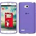 Produktbild PhoneNatic Case für LG L80 Dual Hülle Silikon lila transparent + 2 Schutzfolien