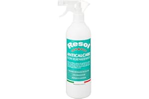 RESOL Anticalcare Spray con Igienizzante - Professionale Potente - Sciogli Calcare per Pulizia Casa, Bagno, Doccia, Cucina - Profumo di Marsiglia - Made in Italy