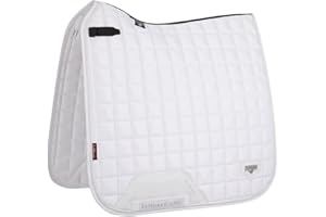 LeMieux Loire Classic Satin Dressage Square White Tapis de Selle Mixte