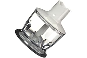 ‎BRAUN HOUSEHOLD Braun Zerkleinerer Aufsatz MQ 30 - Stabmixer Zubehör kompatibel mit Braun MultiQuick Stabmixer mit EasyClick System, 500 ml, weiß