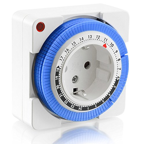 Preisvergleich Produktbild KDE ad69041 Steckdose mit Zeitschaltuhr, weiß