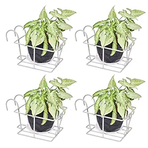 D&V ENGINEERING - Creative in innovation Hanging Flower Pot Holder Railing Potted Plant Stand for Home Balcony D