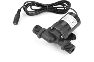 WALFRONT JT-660D-24 Mini Pompe à Eau Submersible 12V Faible Bruit DC Pompe à Eau sans Balais pour Chauffe-eau Solaire -40 ℃ ~ 100 ℃