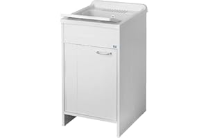 NEGRARI Mobile Lavatoio Da Esterno In Resina 50 X 50 Completo Di Asse E Vasca