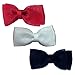 TruStay Clip - Organza baby hair bows - Best No Slip Barrette for Fine Hair (Pack 5: Red/White/Black)