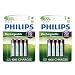 Produktbild Philips AAA HR03 NiMH Rechargeable Batteries 700mAh - Extra Value 8 Pack