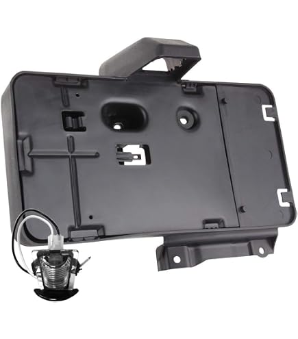 License Plate Frame Bracket For Jeep Wrangler (1997-2006) - Black Plastic Replacement Part