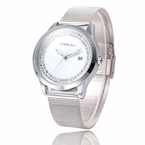 Forepin® Glänzend Uhren Damen Damenuhr mit Datum Kristall Strass Analog Quarz Watches Forepin® Glänzend Uhren Damen Damenuhr mit Datum Kristall Strass Analog Quarz Watches