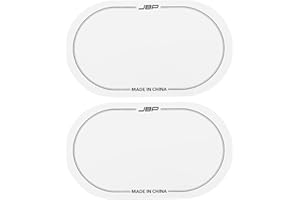 Milisten 2Pcs Bass Trommel Patch Doppel Drum Pedal Patches Trommel Pads Aufkleber für Trommel Percussion Zubehör Weiß