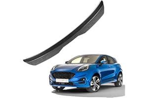 KIZMIQ Auto Spoiler posteriori per Fo-rd Puma ST-Line 2019 2020 2021 2022 2023 Nastro Installare Adesivo,ABS Alettone Tetto Posteriore Tuning Ala Styling Accessori,B/Carbon Fiber