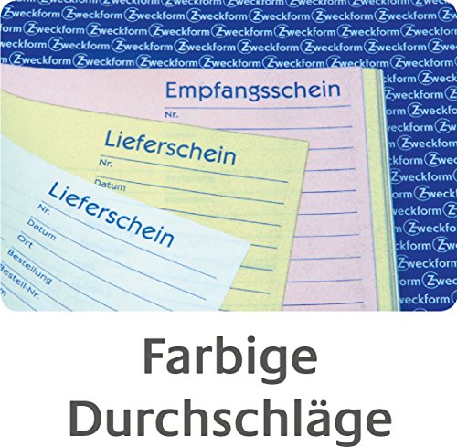 Avery Zweckform 1741 Kurzbrief (1/3 A4, selbstdurchschreibend, 2×40 Blatt) weiß/ gelb - 4
