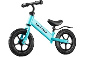 Lyefancy 12" Balance Bike for 2, 3, 4, 5 Year Old Boys Girls, Balance Bike Training Bicycle for Kids, No Pedal Adjustable Seat Walking Bike - Toddler First Bike Ride On Toys