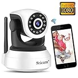 [Última version 1080P] Con una lente de 2.0Megapíxeles que ofrece imágenes en calidad Full HD 1080P para que no pierda detalle de todo lo que ocurre en la habitación donde está colocada. La cámara admite tarjetas de hasta 128 Gb .