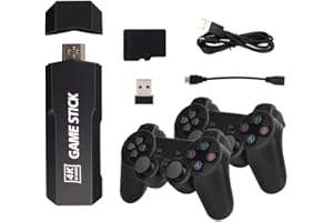 ARVALOLET Console for videogiochi HD 4K 58000+ giochi Console for videogiochi retrò wireless Console for videogiochi portatile con ricarica USB Integrata in 9 emulatori for ragazzi e ragazze
