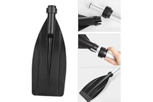 YANMIS Pala per pagaia, 1 Paio di Accessori per la Sostituzione del Remo, Lama per Canoa, Lama per Kayak, Resistente, Nero, Robusta Protezione per la Lama, Pratica Pratica per i diportisti Kayak