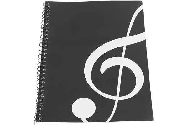 Bnineteenteam 50 Pages de partitions Vierges Cahier de Musique Manuscrit de Musique Papier à Lettres Papier de Musique Manuscrit, Papier du Personnel(Note Noire)