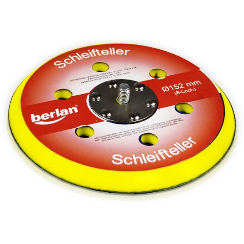 Berlan Schleifteller 150mm (6-Loch) für Druckluft Exzenterschleifer