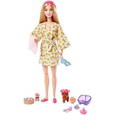 Barbie Bebek ve Aksesuarlar Barbie ve yavru k&ouml;peği, &ccedil;ocuklar i&ccedil;in oyuncaklar, kişisel bakım spa g&uuml;n&uuml; HKT90
