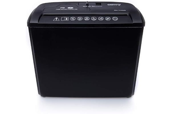 CAMRY CR 1033 Destructeur de Cartes Papier/CD/ATM, Taille Unique