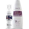 Vince Hair Re-Growth Combo – Biotin & Keratin Shampoo 230ml + Leave-In Cream 80ml – Reduces Hair Fall, Strengthens Follicles, Nourishes Scalp & Promotes Smoother, Shinier, and Voluminous Locks