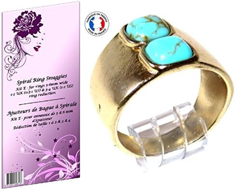 10 Spiral Ring Snuggies for ring bands 5-6mm wide ONLY. KIT E. Reduce by 1-2 UK and 3-4 UK sizes.