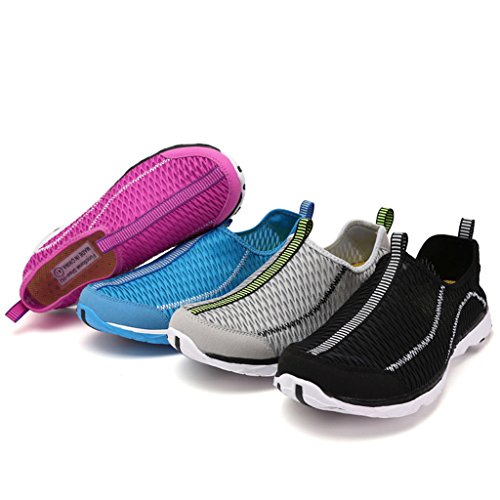 SAGUARO Badeschuhe Wasserschuhe Mesh Schnell Trocknend Aqua Slip on Schuhe Sommer Strandschuhe Surfschuhe Wanderschuhe für Unisex Damen Herren - 8