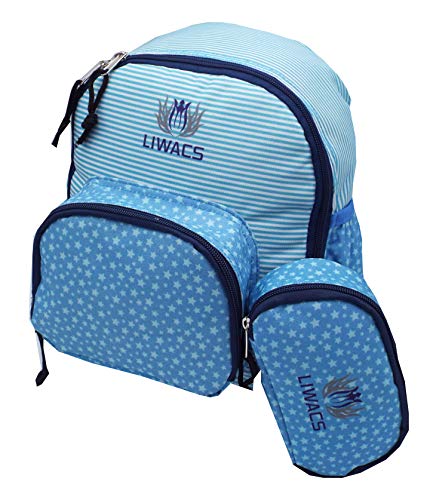 Preisvergleich Produktbild Kinderrucksack, Kleinkinderrucksack, Kindergartenrucksack für Mädchen und Jungen mit Utensilien Tasche, abwaschbar, optimal für den Alltag, Sport, Wandern und Freizeit, 2 Teile zum Preis von 1 !