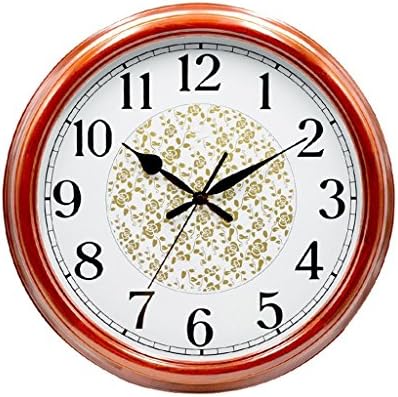 KYDJ 17 Customs lounge creative mute hardwood clockwork simple to round way wall modern watch hours Rollsnownow (Color (b)