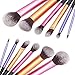 Huewind 6pcs Synthetic Kabuki Makeup Brush Set Cosmetics Foundation Blending Blush Eyeliner Face Powder Brush Makeup Brush Kit...
