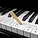 Produktbild Yinew Klavier Aufkleber für Transparent abnehmbar mit 54/61/76/88 Key Keyboard Piano