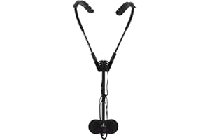 Vaguelly Saxophone Shoulder Harness Comfortable Saxophone Neck Strap Hook Aluminum Metal Sax Holder Sax Strap for Saxophone Alto Sax Soprano Clarinet, Black, Black 1
