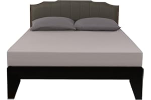 Lirex Podwójne prześcieradło 160 x 200 cm, 100% bawełna 300% bawełna prześcieradło z gumką 300, certyfikat Oeko-Tex,szary