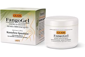 GUAM Mud Gel -without rinse- against la cellulite, formula targeted with nanospheres lipo active for adiposity